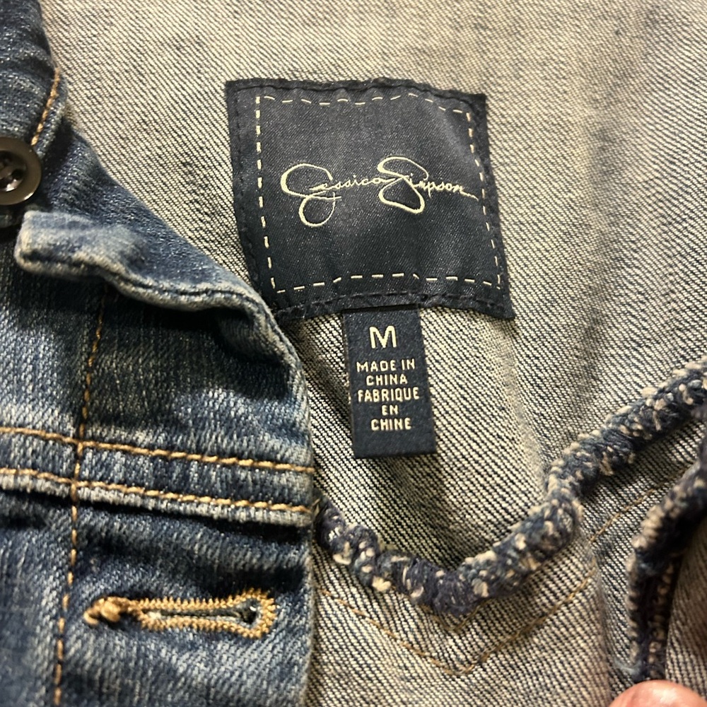 Jessica Simpson Pixie Denim Button-Up Jacket Size… - image 2